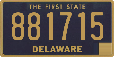 DE license plate 881715