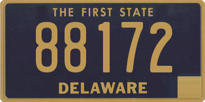 DE license plate 88172