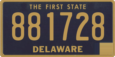 DE license plate 881728