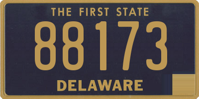 DE license plate 88173