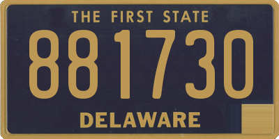 DE license plate 881730