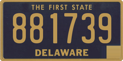 DE license plate 881739