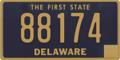 DE license plate 88174