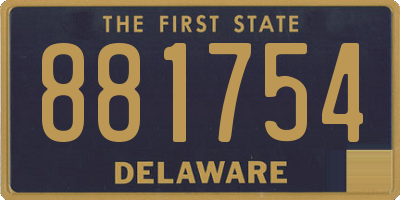 DE license plate 881754