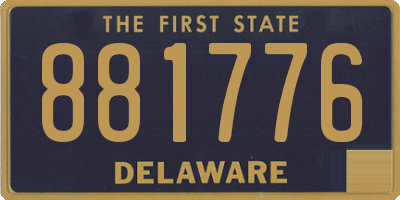 DE license plate 881776
