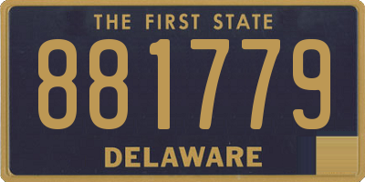 DE license plate 881779