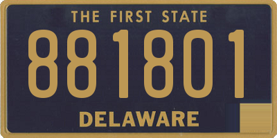DE license plate 881801