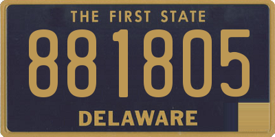 DE license plate 881805