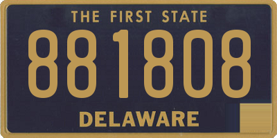 DE license plate 881808
