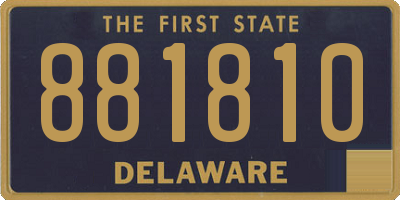 DE license plate 881810