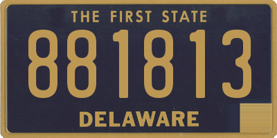 DE license plate 881813