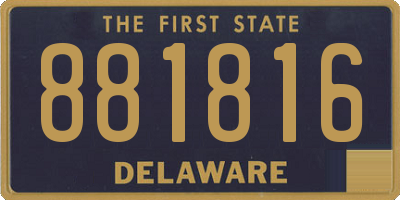 DE license plate 881816