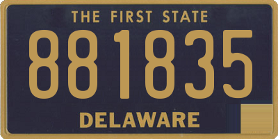 DE license plate 881835