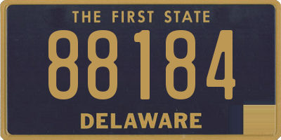 DE license plate 88184