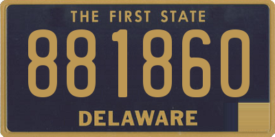 DE license plate 881860