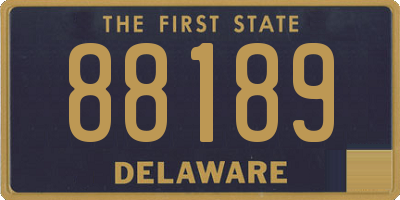 DE license plate 88189