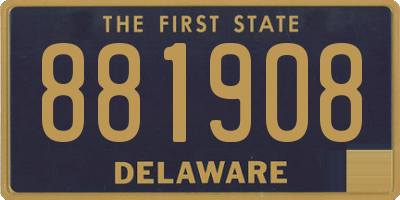 DE license plate 881908