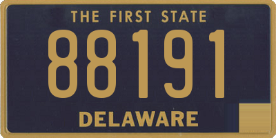 DE license plate 88191