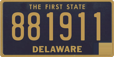 DE license plate 881911