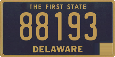 DE license plate 88193