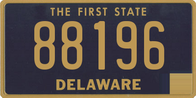 DE license plate 88196