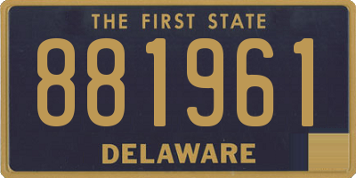 DE license plate 881961