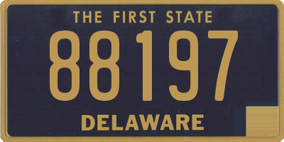 DE license plate 88197
