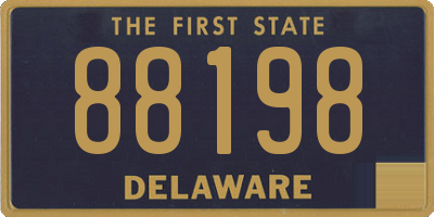 DE license plate 88198