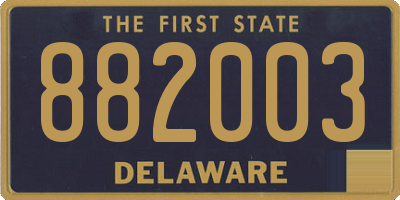 DE license plate 882003