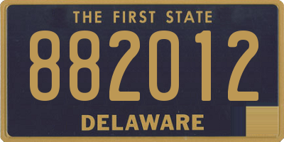 DE license plate 882012