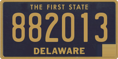 DE license plate 882013