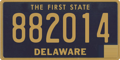DE license plate 882014