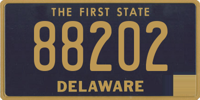 DE license plate 88202