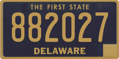 DE license plate 882027