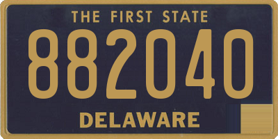 DE license plate 882040