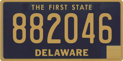DE license plate 882046