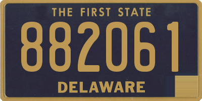 DE license plate 882061