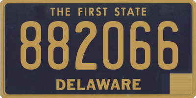 DE license plate 882066