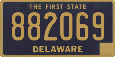 DE license plate 882069