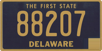 DE license plate 88207