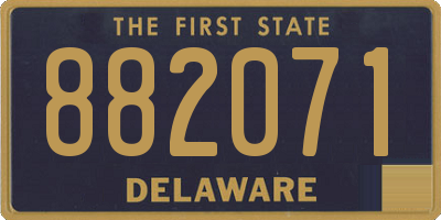 DE license plate 882071