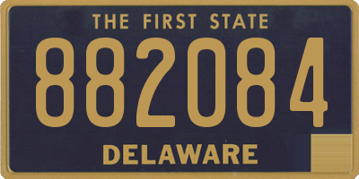 DE license plate 882084