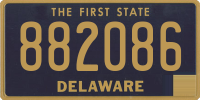 DE license plate 882086