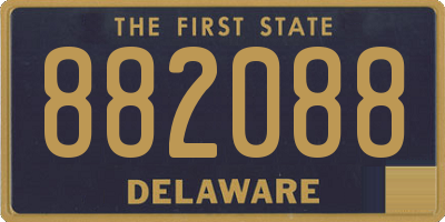 DE license plate 882088