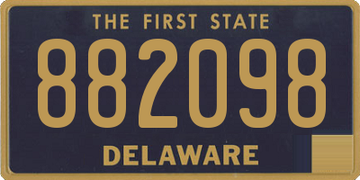 DE license plate 882098