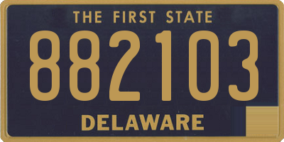 DE license plate 882103