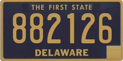 DE license plate 882126