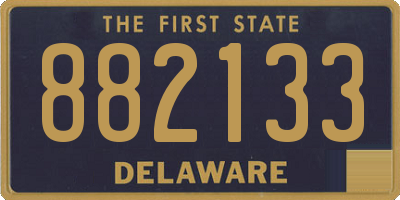 DE license plate 882133