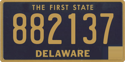 DE license plate 882137