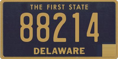 DE license plate 88214